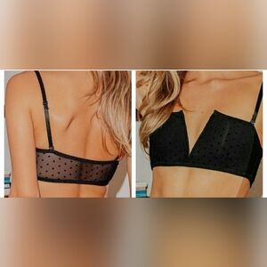 Free People Sierra Bandeau Bralette in Black